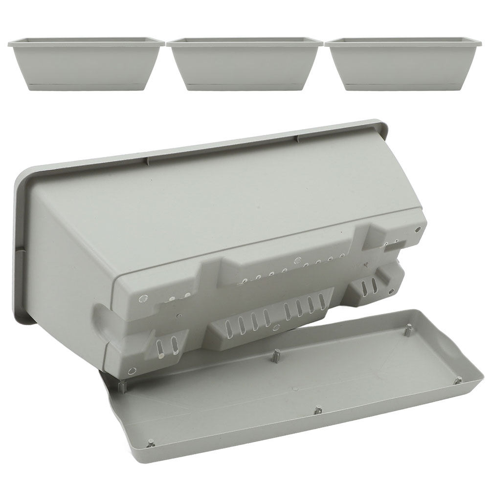 Succulent Planter Pot - 4Pcs Large Rectangular Planter Box Window