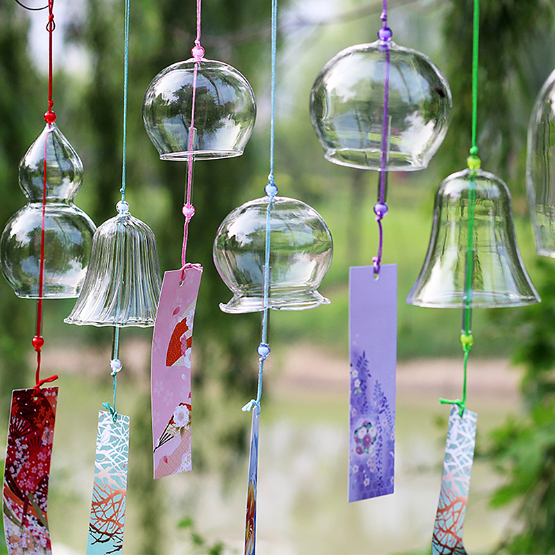 Home Decor Y2K - Transparent Glass Wind Chimes WIndows Wind