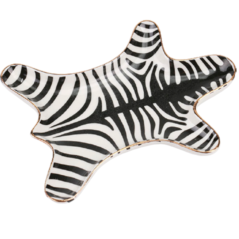 Ceramic Trinket Dish - Nordic Creative Tiger Skin Pattern Ceramic