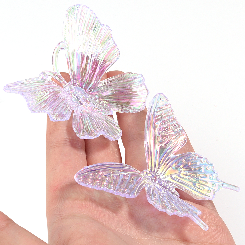 Home Decor Company - 5pcs Acrylic Butterfly Gradient Color Transparent