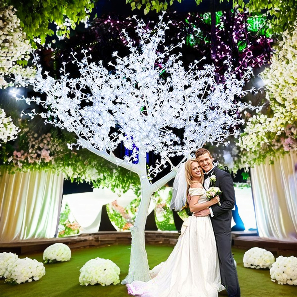 Home Decor Event - Waterproof RGB Artificial Tree LED Cherry