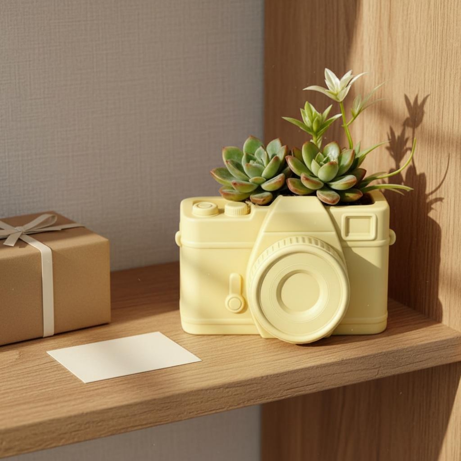 Succulent Planter Pot - Succulent Planter Glossy Finish Resin Planter