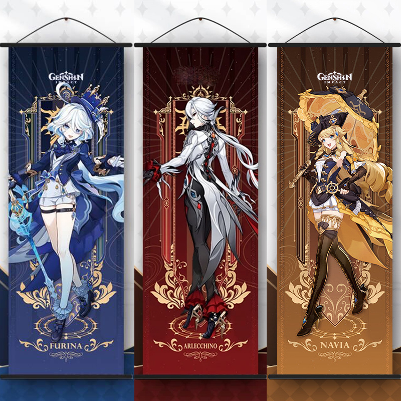 Home Decor Game - Anime Impact Furina Neuvillette Arlecchino Poster