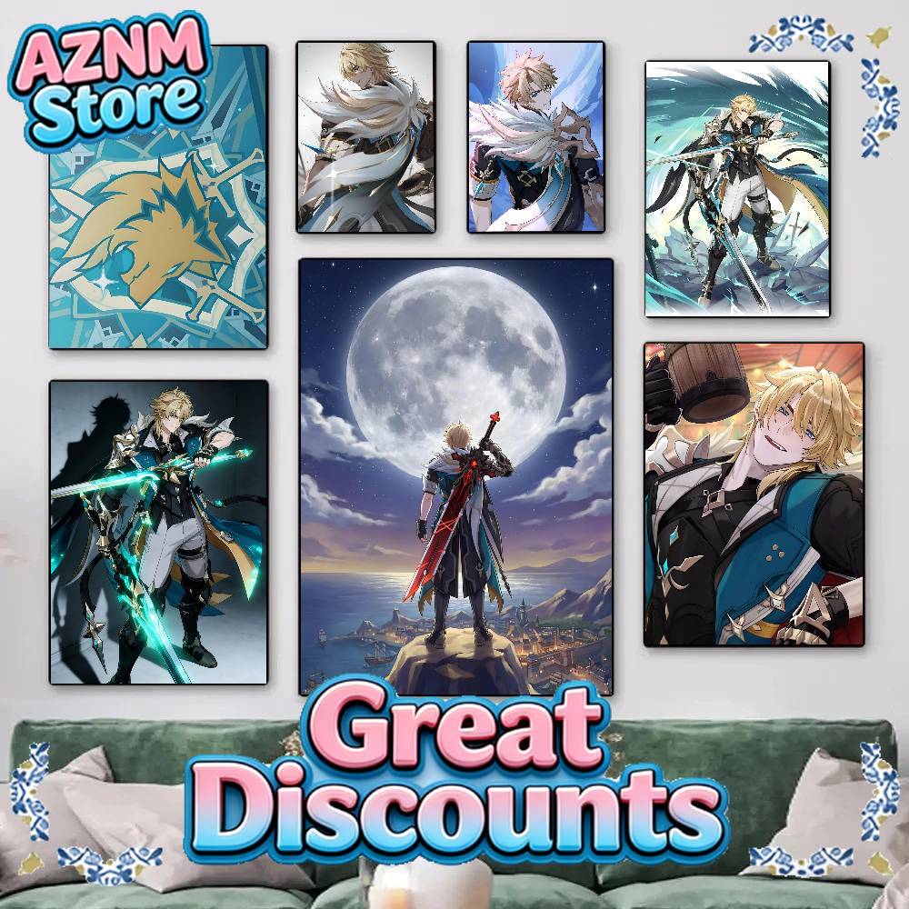 Home Decor Game - 1pc Anime Game Genshin Impact Varka