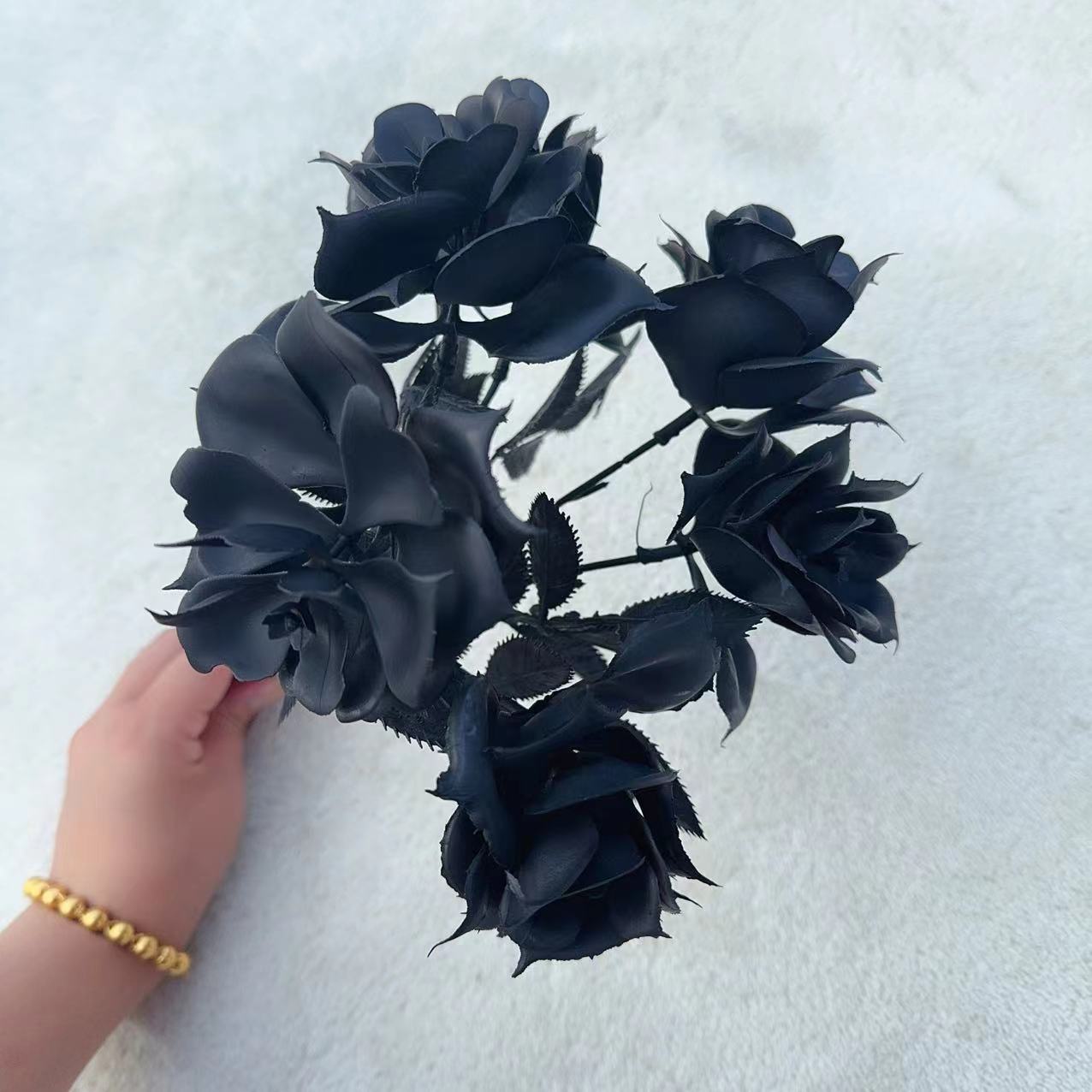 Black Halloween Artificial Flo - đánh giá và giá Home Decor Event