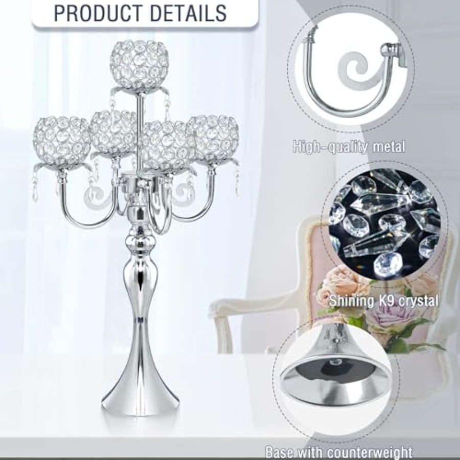 Pcs Elegant 5-Arm Tea Light Ca - đánh giá và giá Home Decor Event