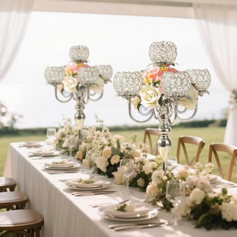 Pcs Elegant 5-Arm Tea Light Ca - đánh giá và giá Home Decor Event