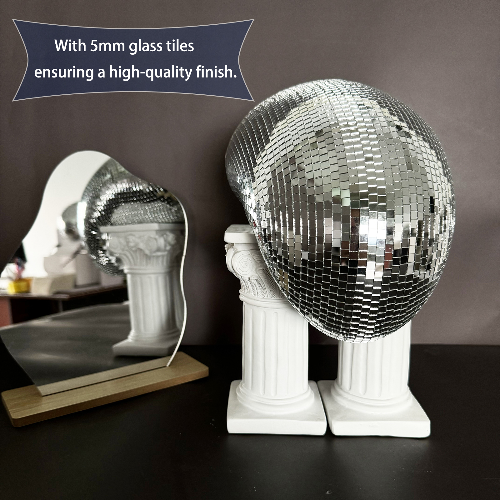 28cm Melted Disco Ball Mirror  - đánh giá và giá Home Decor Y2K