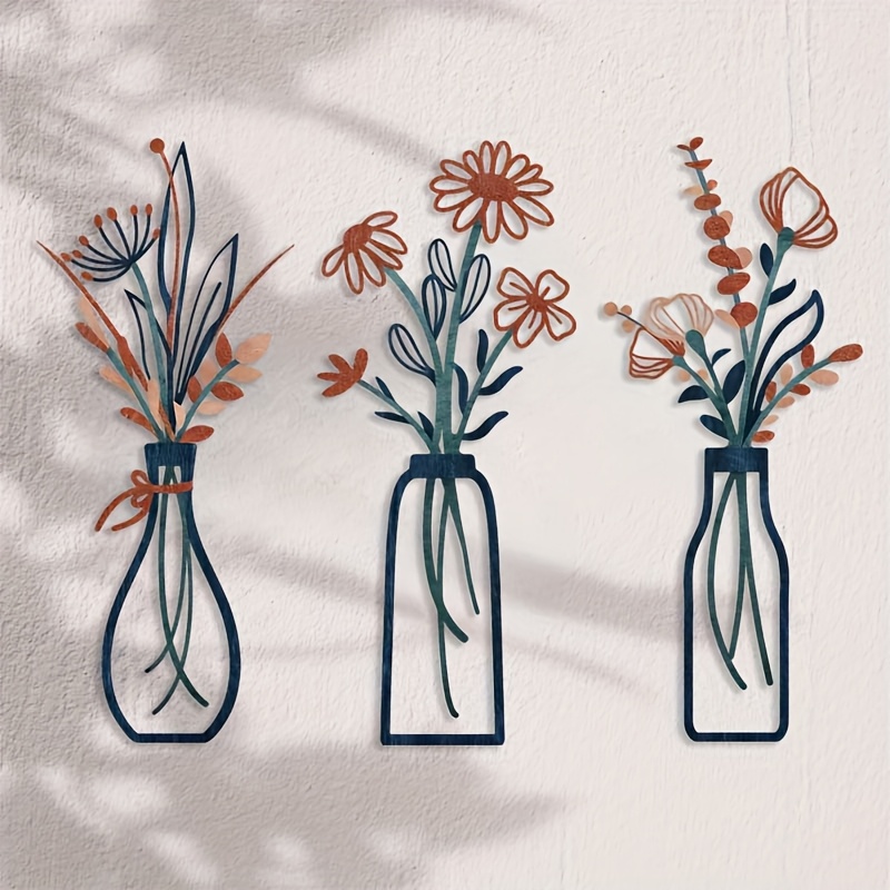 3 Large Floral Wall Art Sculpt - đánh giá và giá Home Decor Event