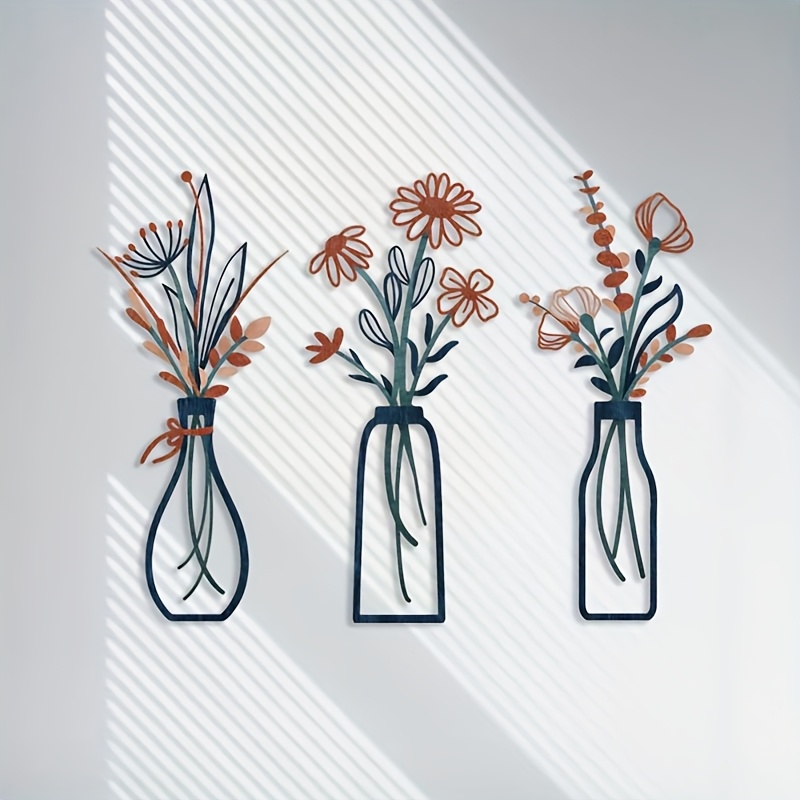 3 Large Floral Wall Art Sculpt - đánh giá và giá Home Decor Event