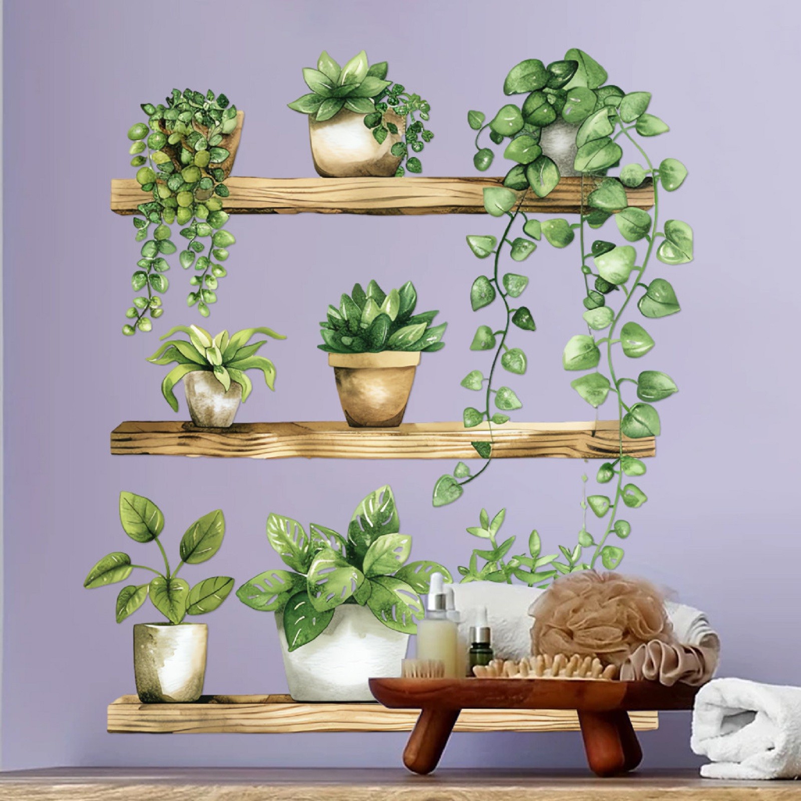 1pc Green Plant Potted Cute Ca - đánh giá và giá Home Decor Window Blinds