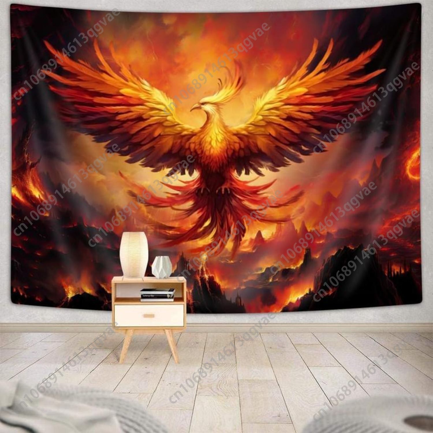 Fantasy Phoenix Bird Large for - đánh giá và giá Aesthetic Tapestry
