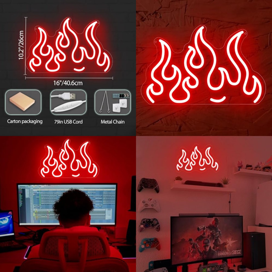 Neon Sign LED Wall Light for G - đánh giá và giá Home Decor Game