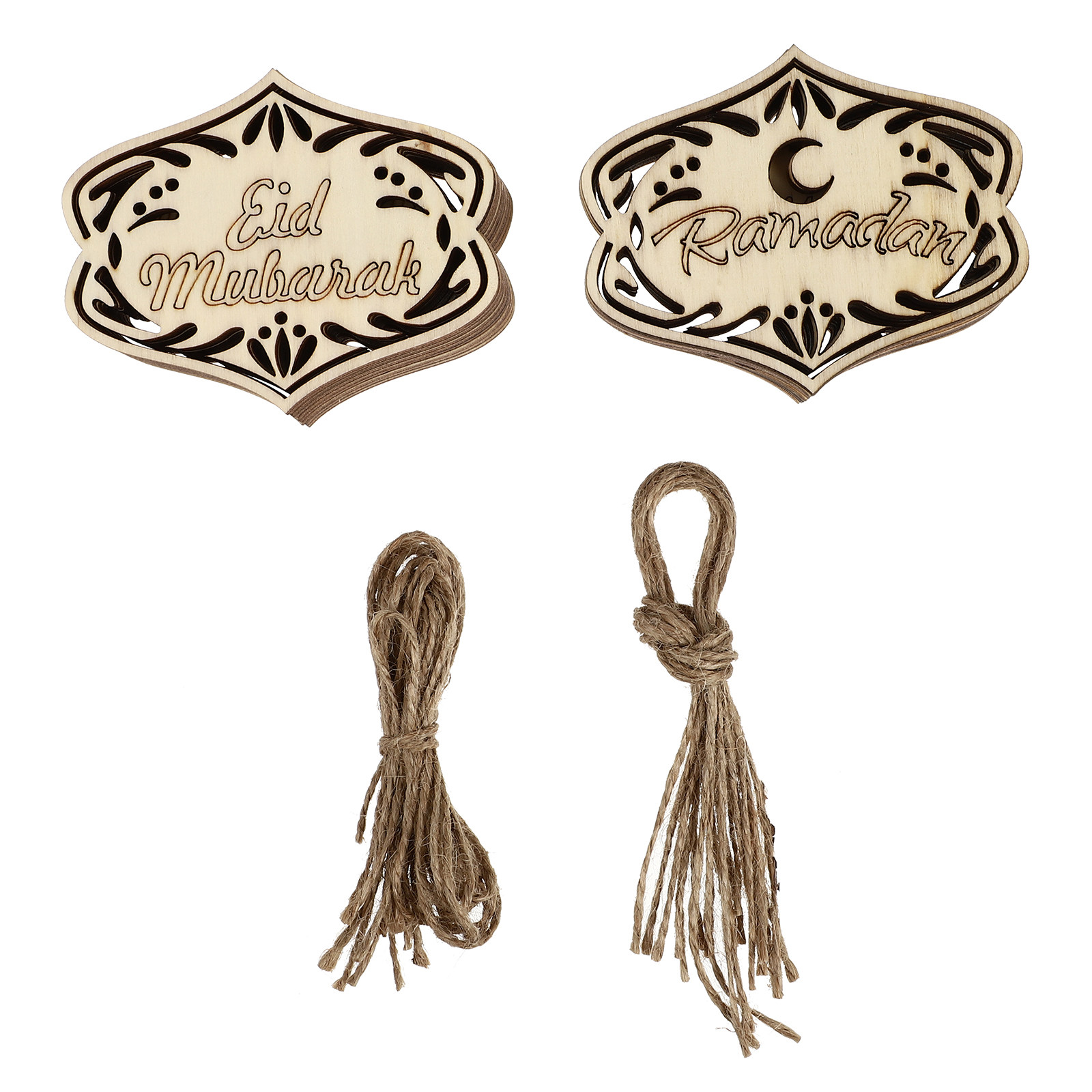 20Pcs Wooden Eid Ornament Hang - đánh giá và giá Home Decor Ramadan