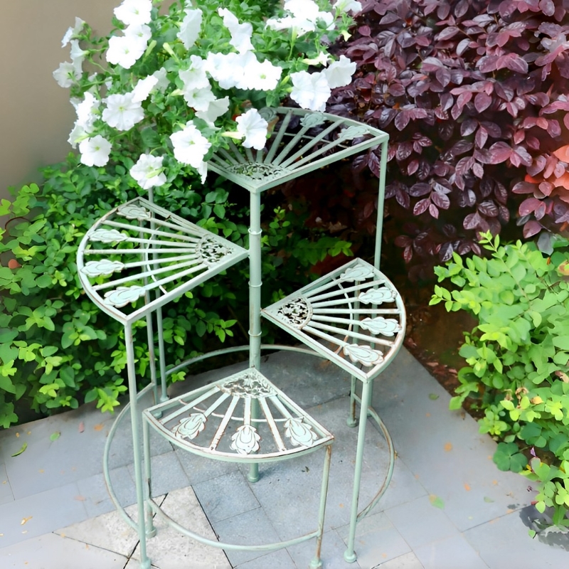 Rotating Iron Flower Stand Mul - đánh giá và giá Succulent Planter Pot