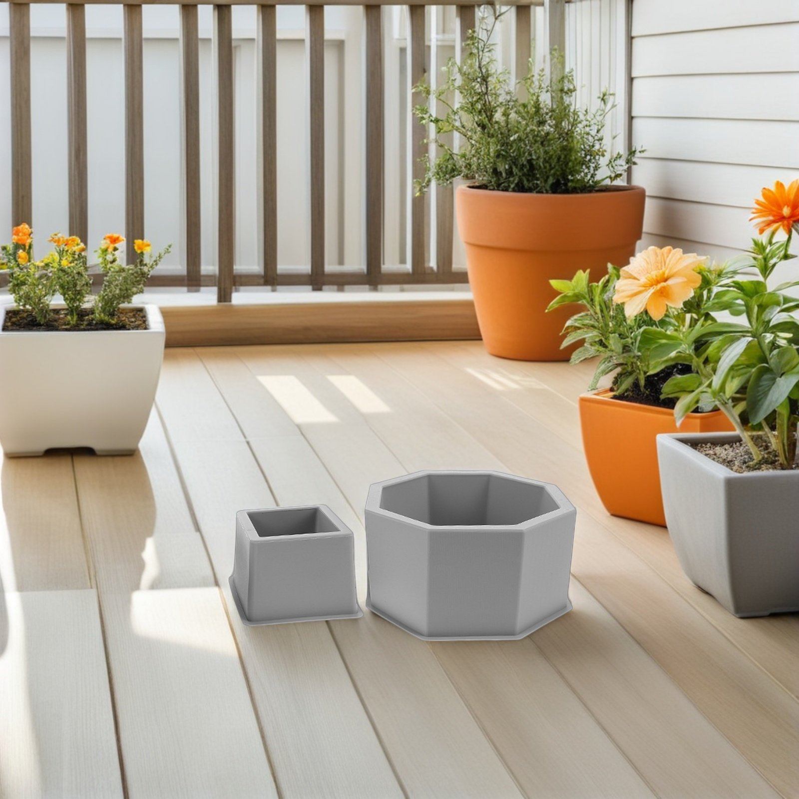 2Pcs Silicone Cement Plant Pot - đánh giá và giá Succulent Planter Pot