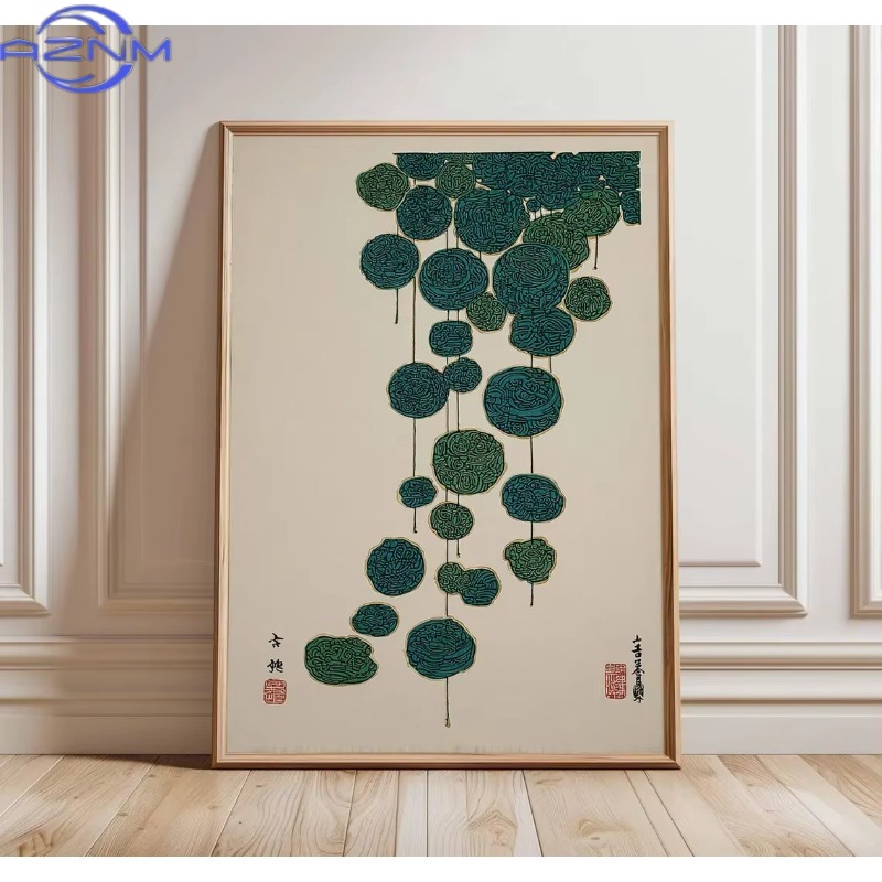Japanese Lotus Art Print, Mini - đánh giá và giá Home Decor Minimalist Style