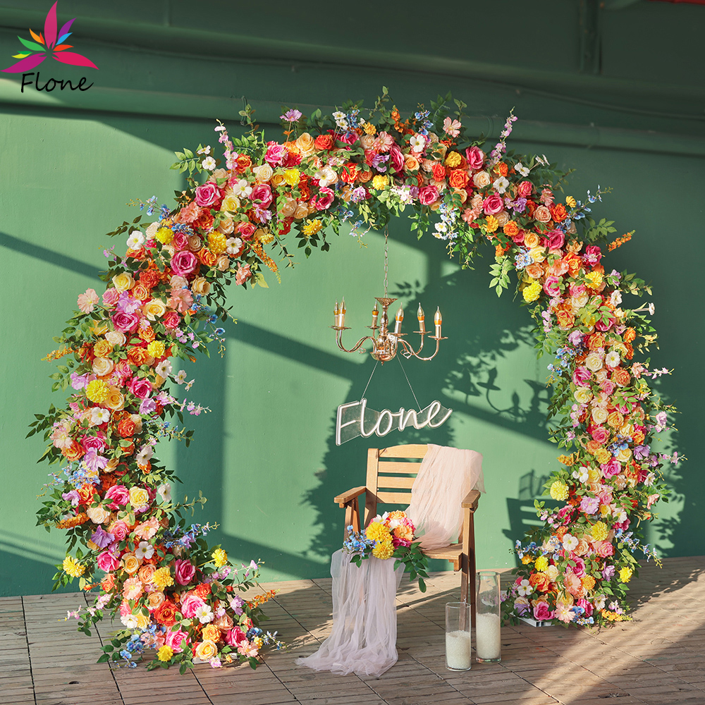 Orange Circle Artificial Flowe - đánh giá và giá Home Decor Event