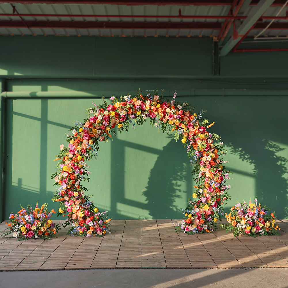 Orange Circle Artificial Flowe - đánh giá và giá Home Decor Event