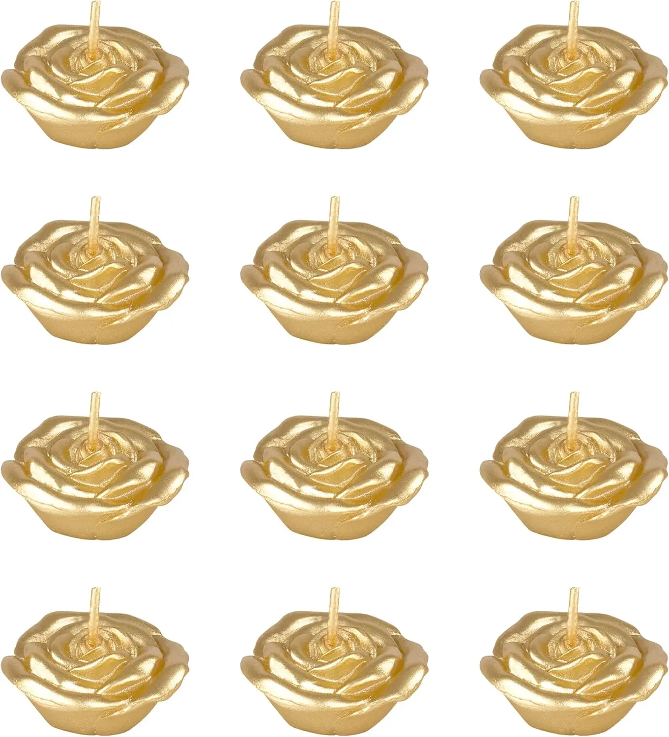 12 Unscented Gold Floating Ros - đánh giá và giá Home Decor Event