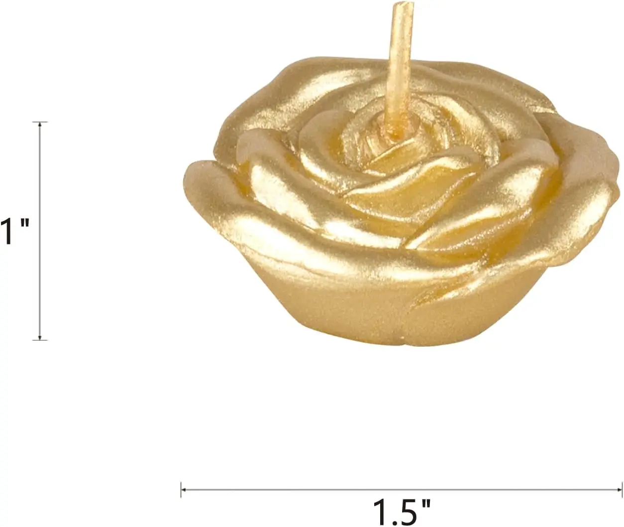 12 Unscented Gold Floating Ros - đánh giá và giá Home Decor Event