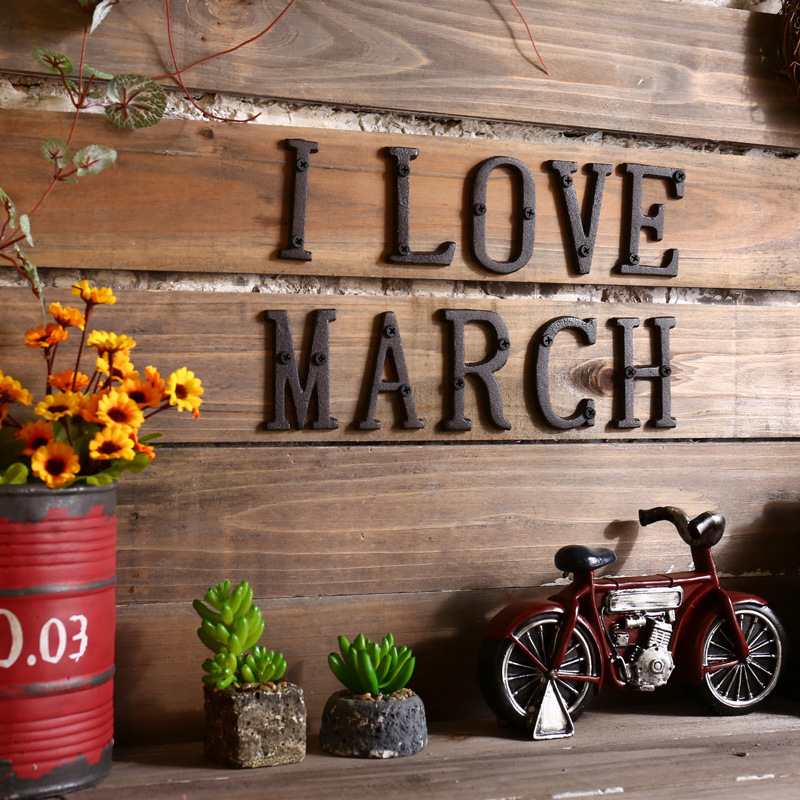 Metal Letters Numbers Cast Iro - đánh giá và giá Home Decor Y2K