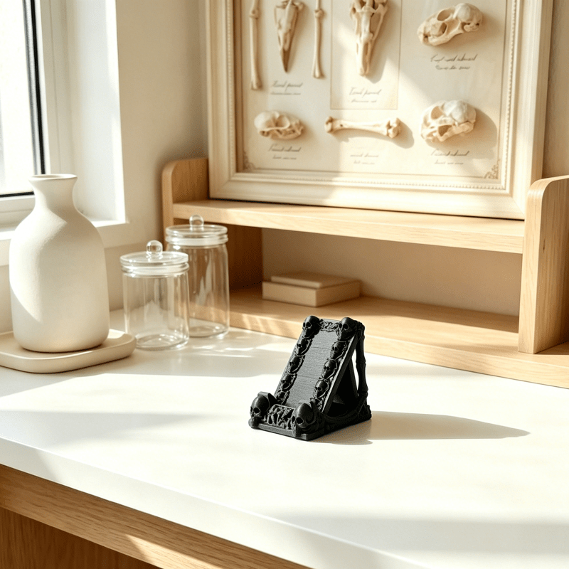 One 3D-printed Gothic skull ph - đánh giá và giá Home Decor Game