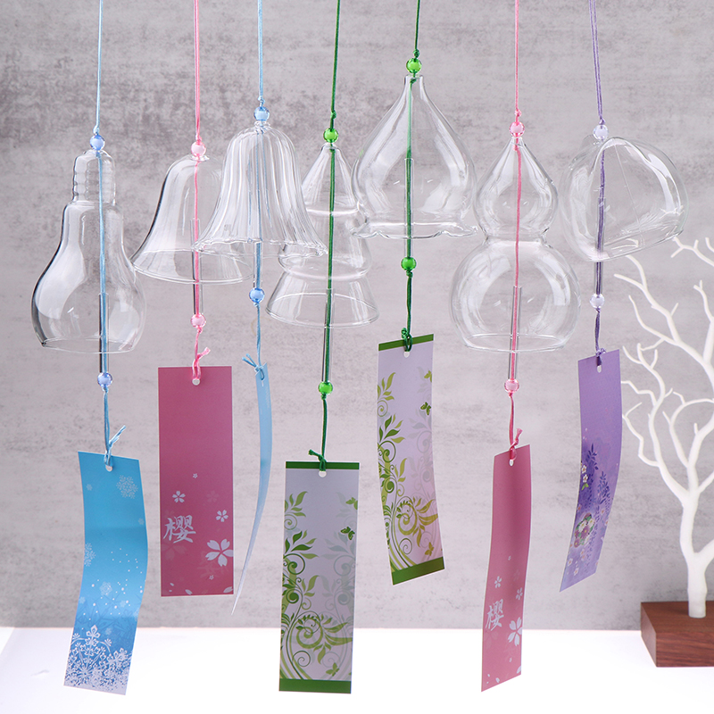 Transparent Glass Wind Chimes  - đánh giá và giá Home Decor Y2K