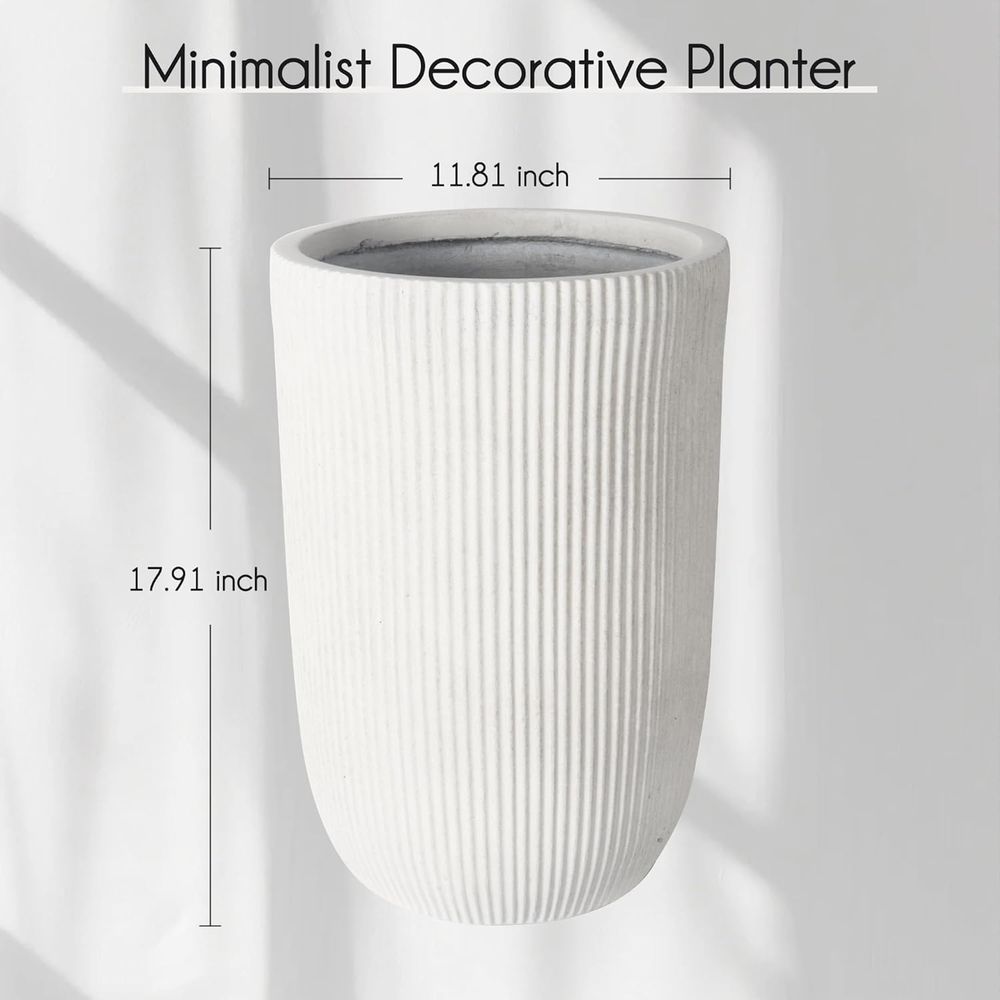 18 Tall Planter Pot with Drain - đánh giá và giá Home Decor Minimalist Style