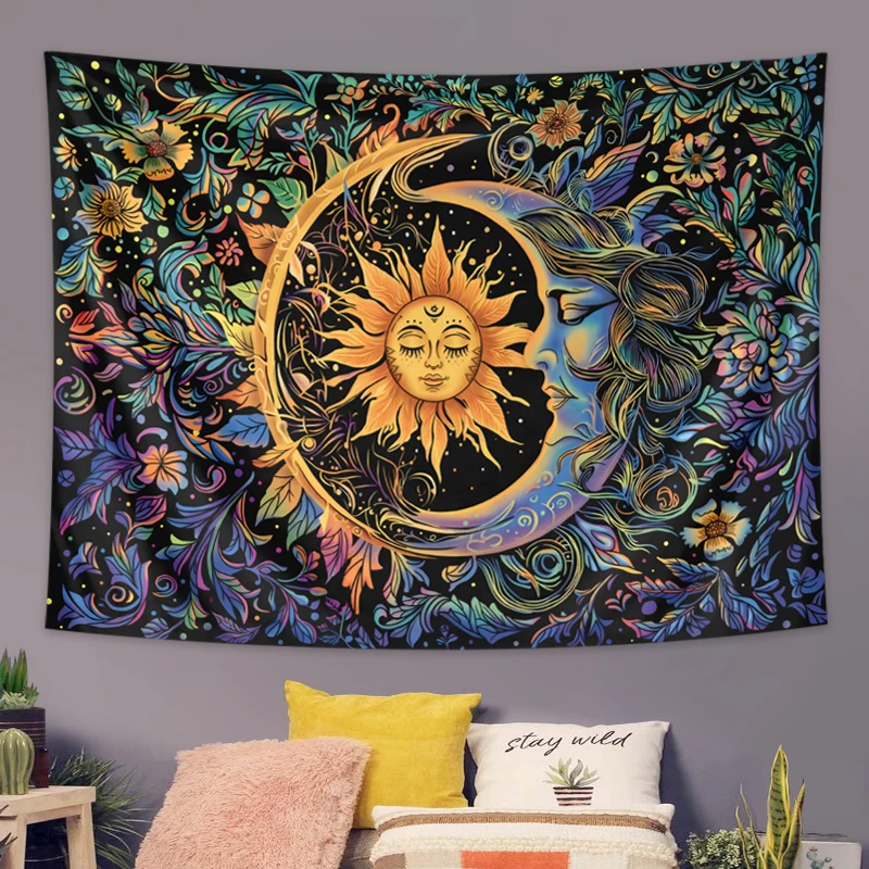 Sun and Moon Tapestry, Mystic  - đánh giá và giá Aesthetic Tapestry