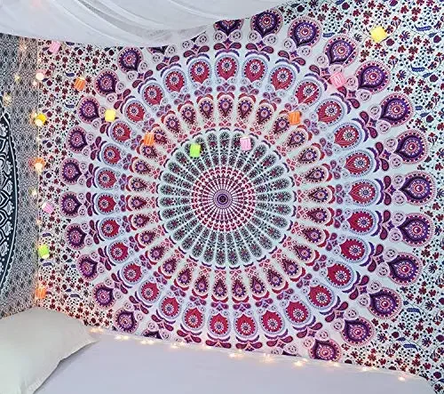 Hippie Mandala Tapestrys India - đánh giá và giá Aesthetic Tapestry