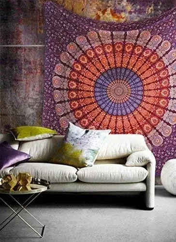 Hippie Mandala Tapestrys India - đánh giá và giá Aesthetic Tapestry
