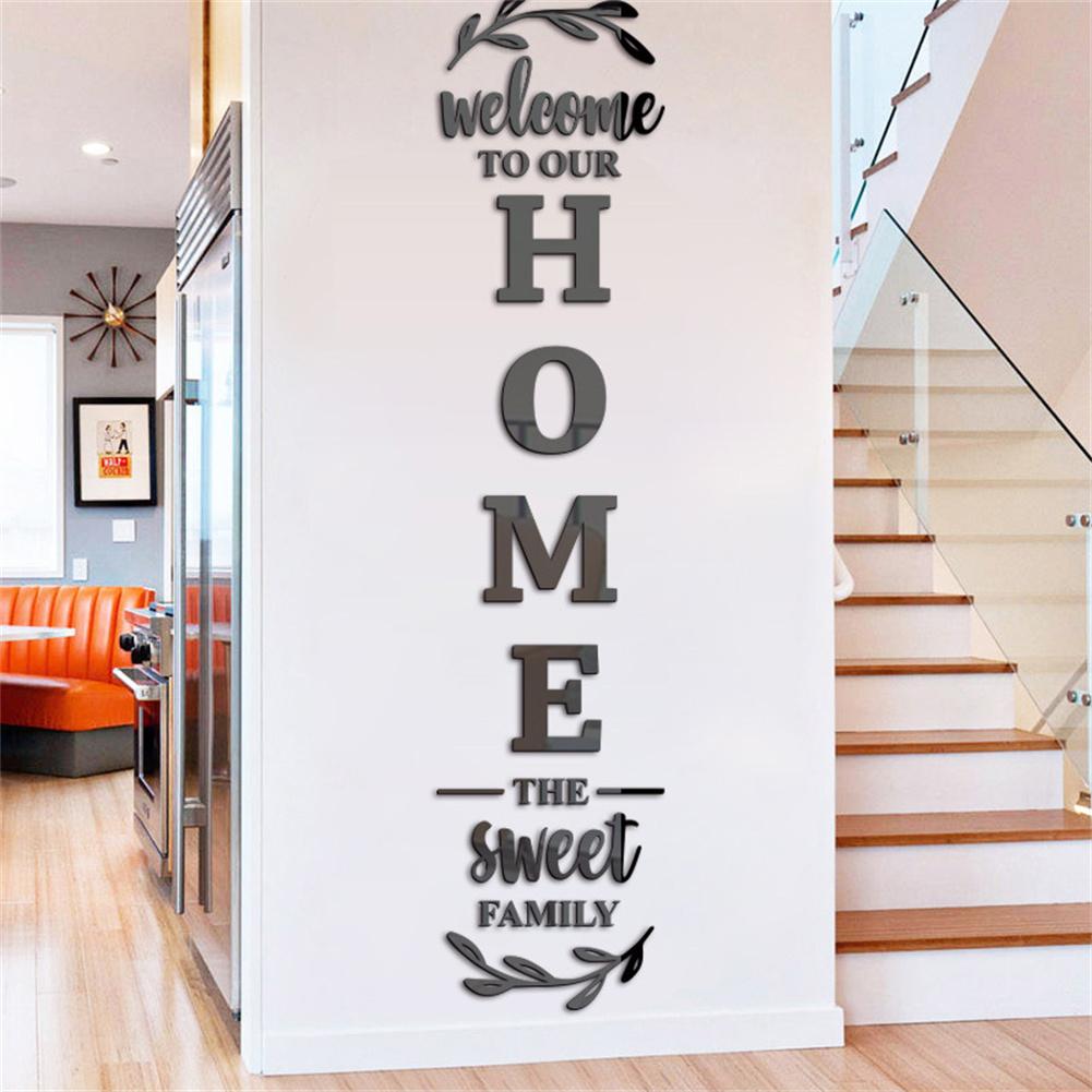 English Letters 3D Mirror Wall - đánh giá và giá Home Decor Y2K