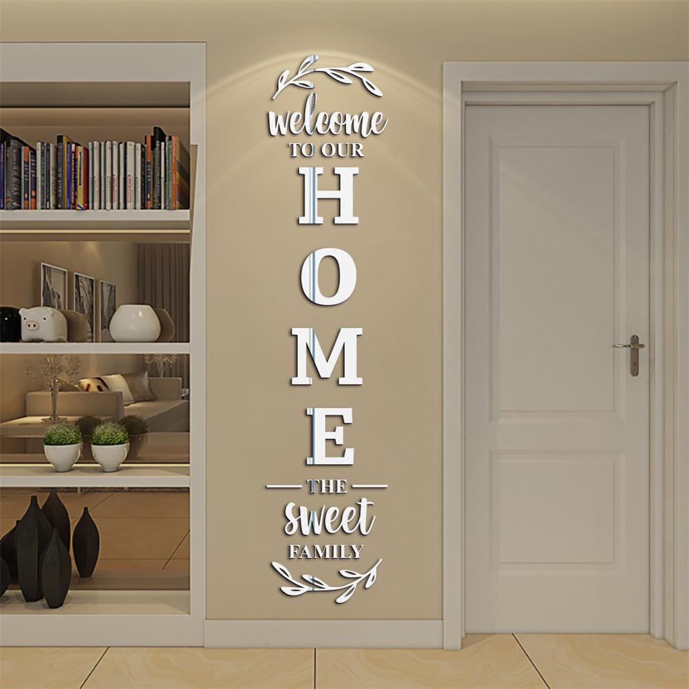 English Letters 3D Mirror Wall - đánh giá và giá Home Decor Y2K