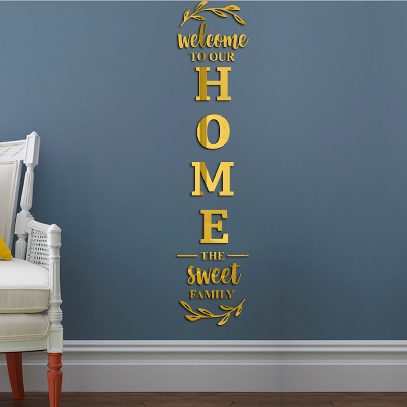 English Letters 3D Mirror Wall - đánh giá và giá Home Decor Y2K
