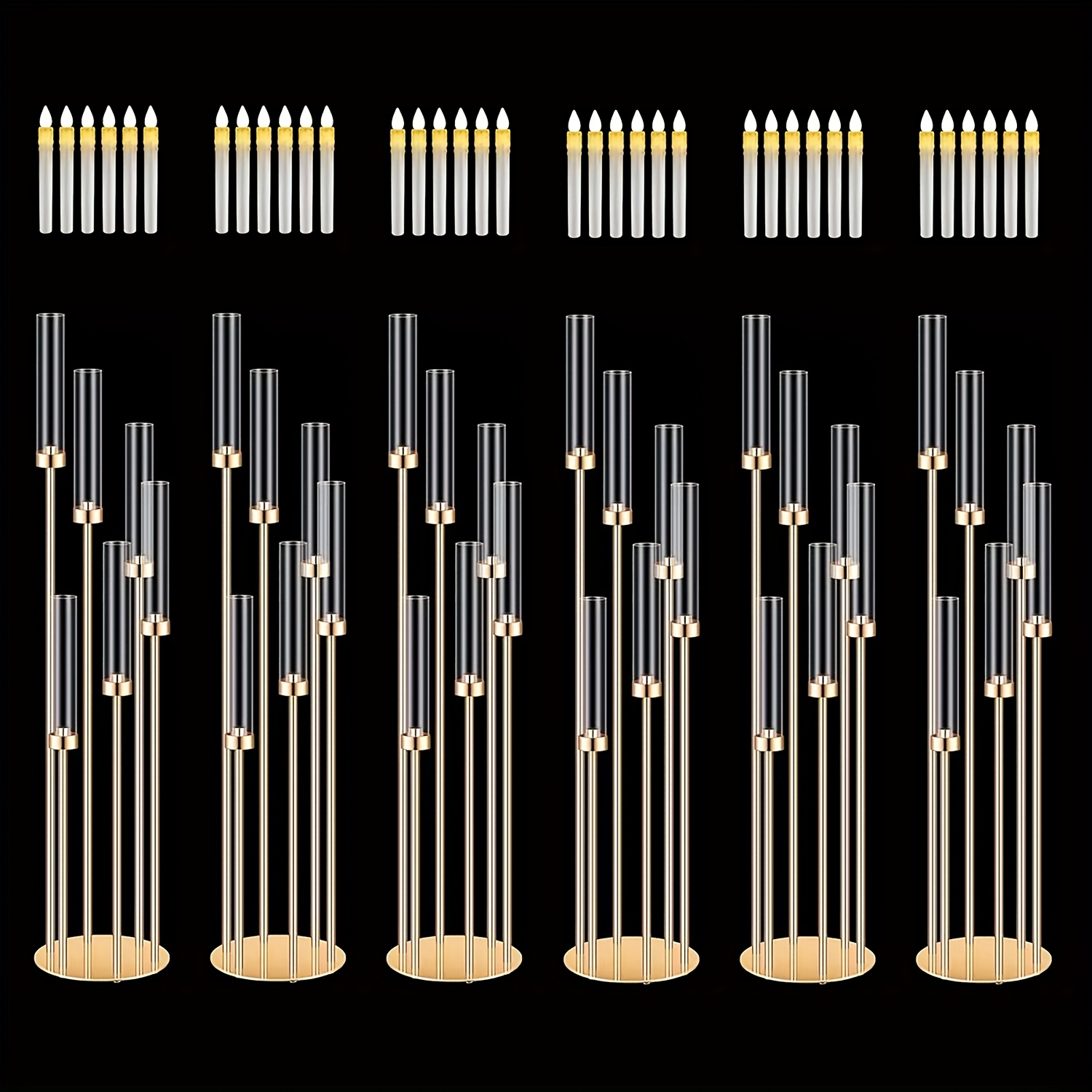 2 Sets Floor Candelabra 6 Arms - đánh giá và giá Home Decor Ramadan