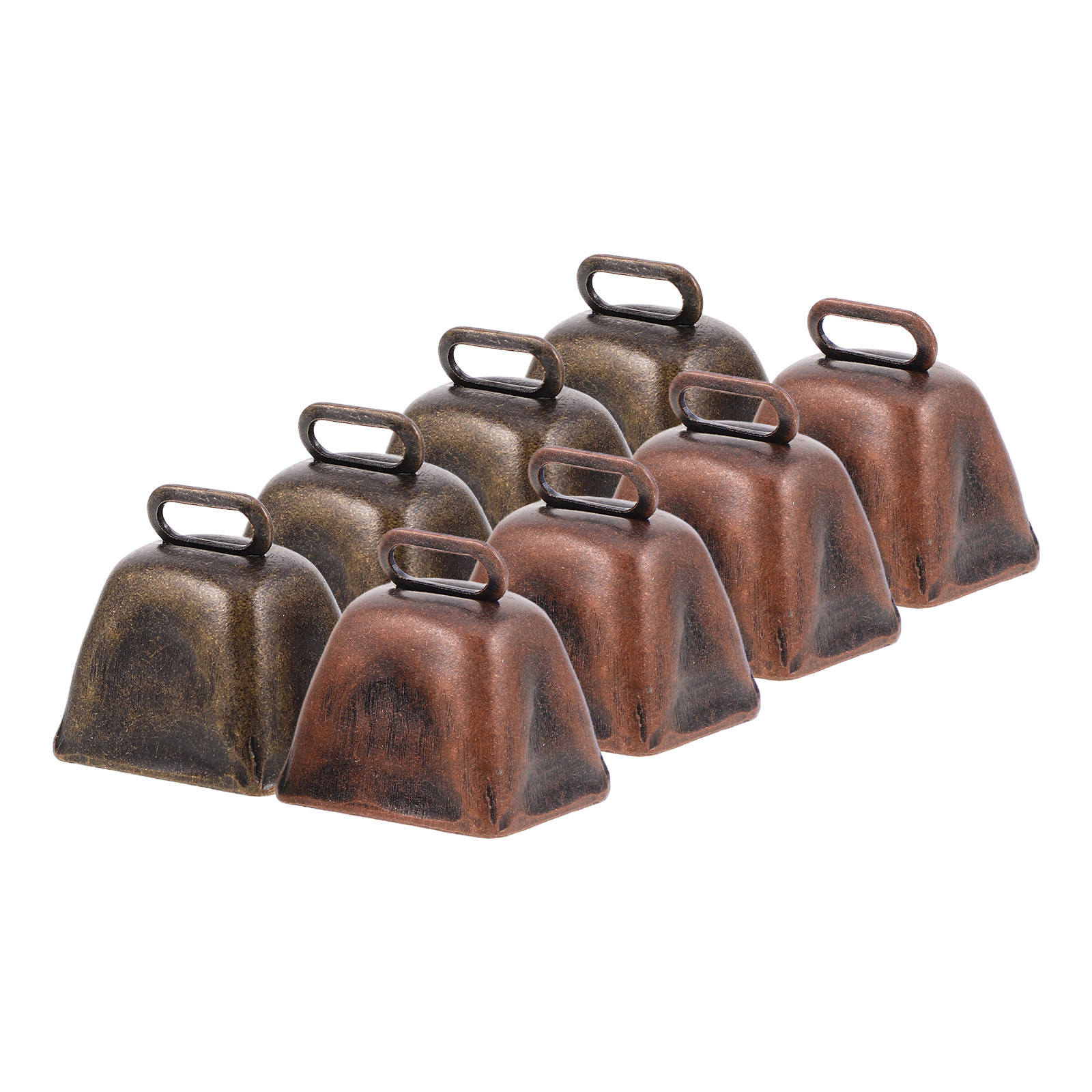 8Pcs Mini Vintage Cow Bells Br - đánh giá và giá Home Decor Event