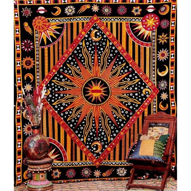 Indian Tarot Divination Mandal - đánh giá và giá Aesthetic Tapestry