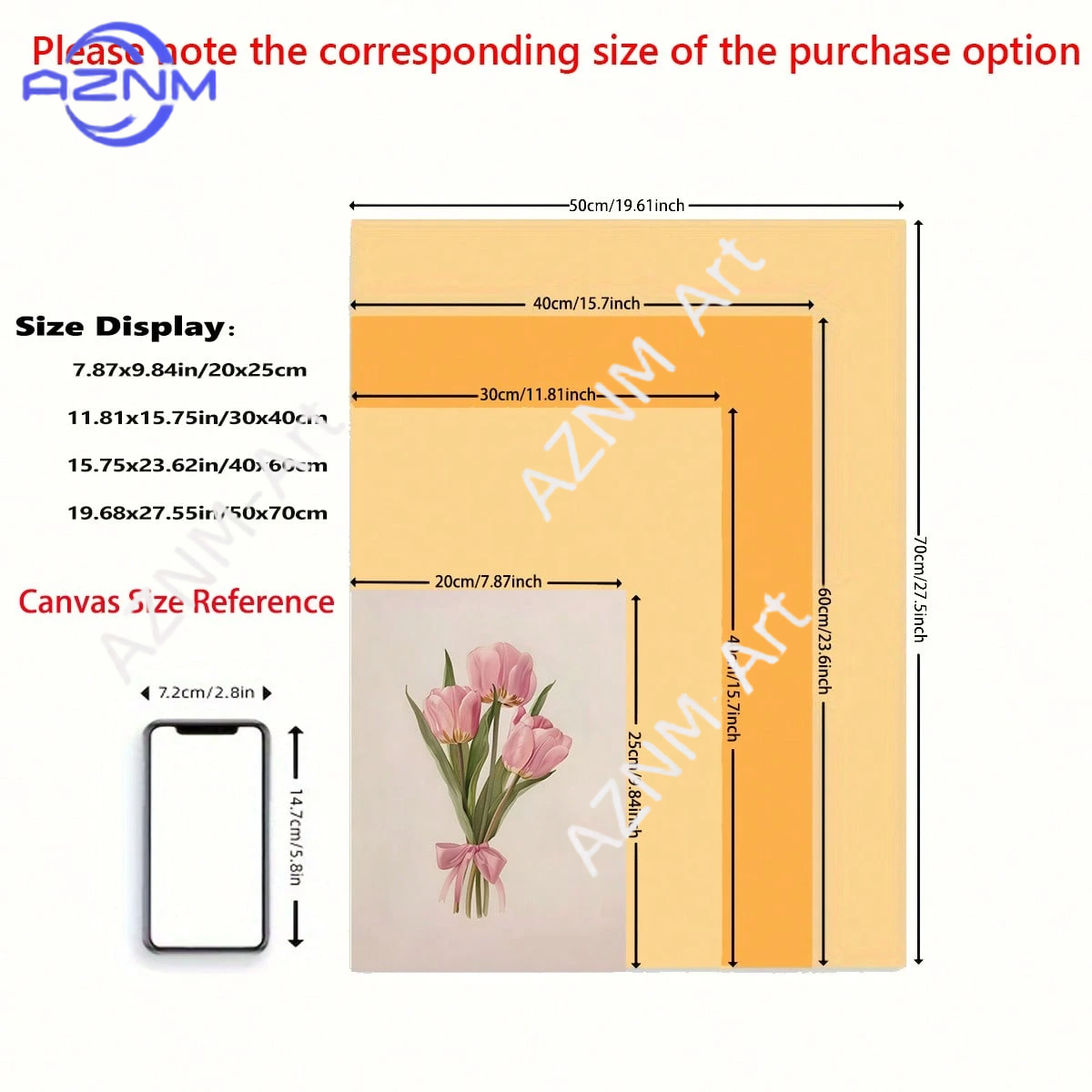 Pink Tulip Floral Wall Art Can - đánh giá và giá Home Decor Minimalist Style