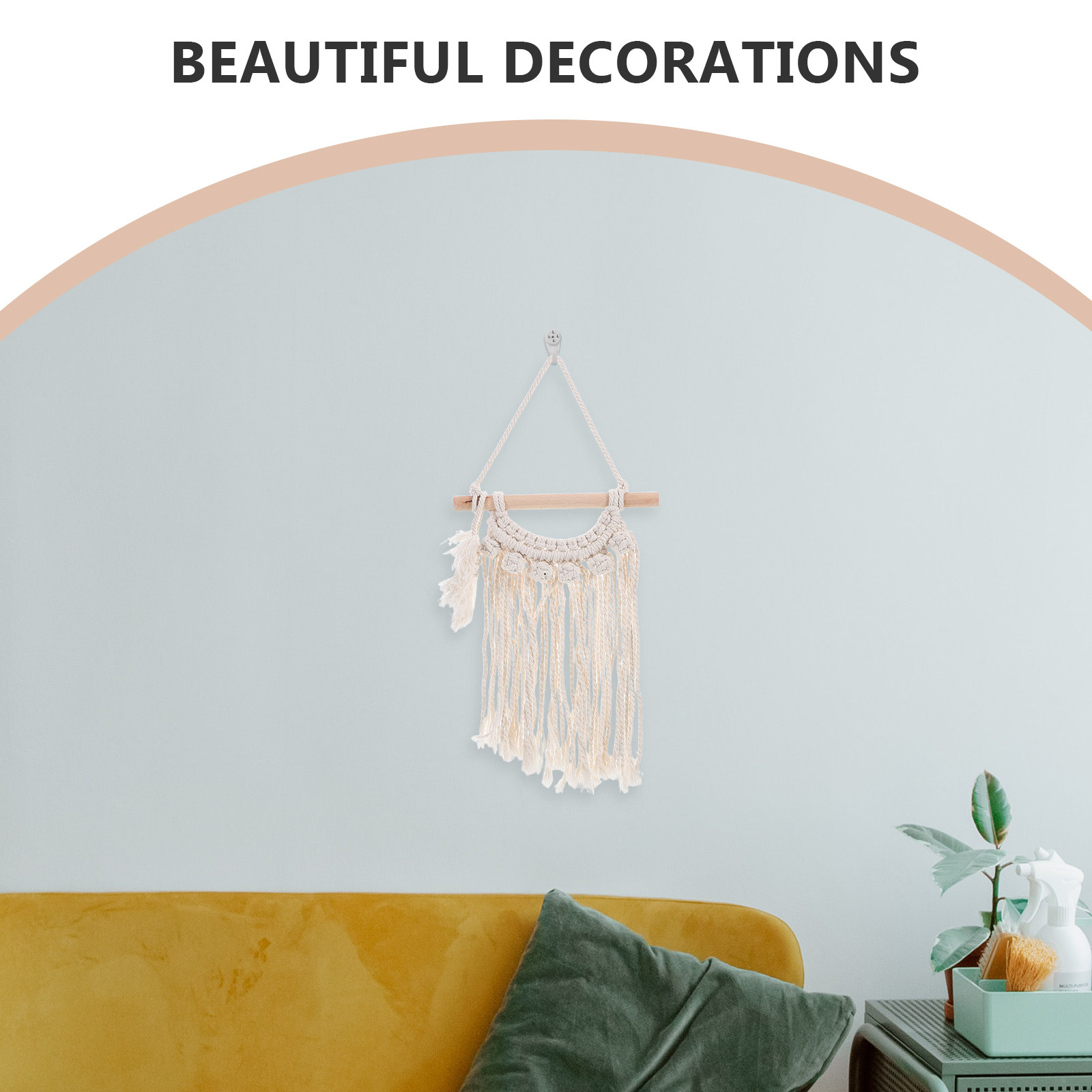 Handmade Cotton Wall Hanging S - đánh giá và giá Aesthetic Tapestry