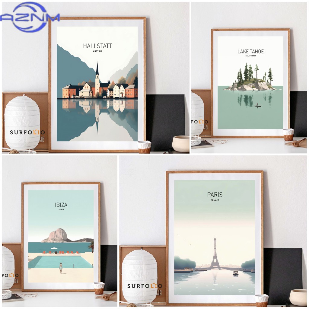 Minimalist Retro Wall Painting - đánh giá và giá Home Decor Minimalist Style