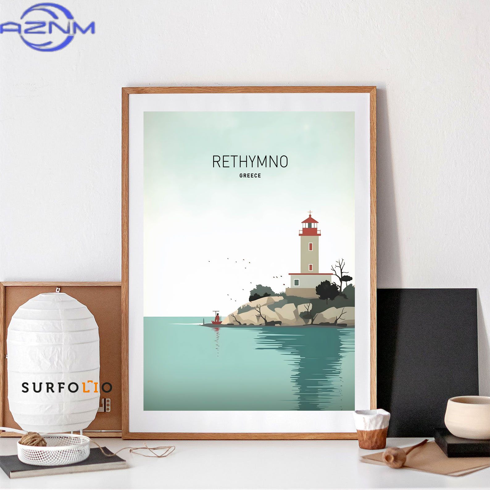 Minimalist Retro Wall Painting - đánh giá và giá Home Decor Minimalist Style