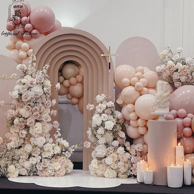 Wedding Flower Backdrop Event  - đánh giá và giá Home Decor Event