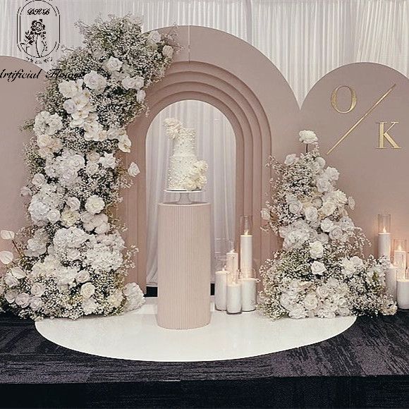 Wedding Flower Backdrop Event  - đánh giá và giá Home Decor Event