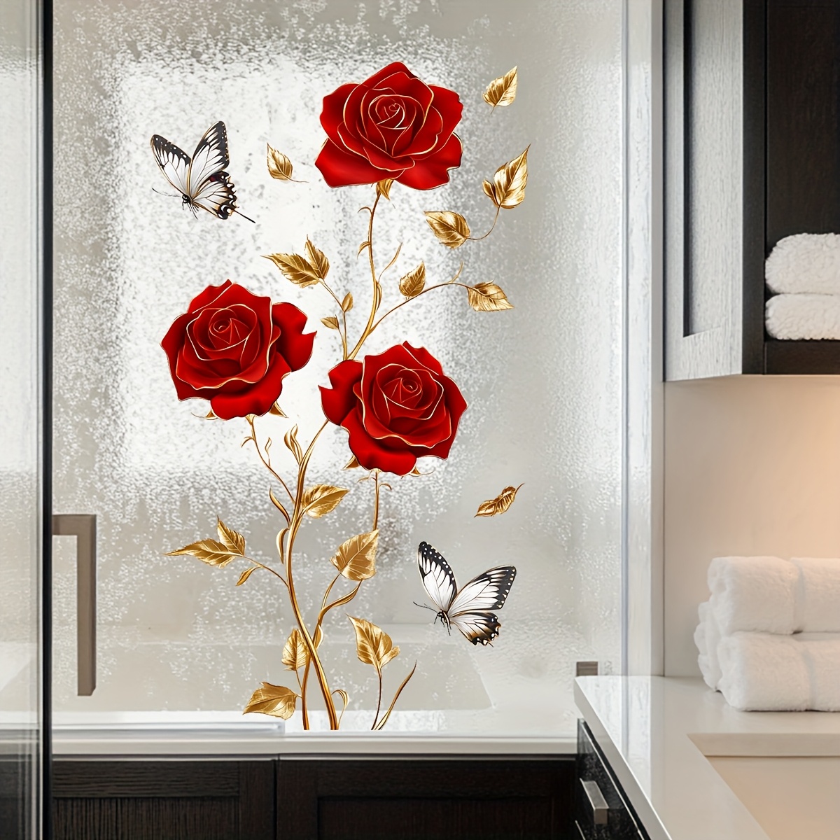 1Pc Charming and Romantic Red  - đánh giá và giá Home Decor Window Blinds