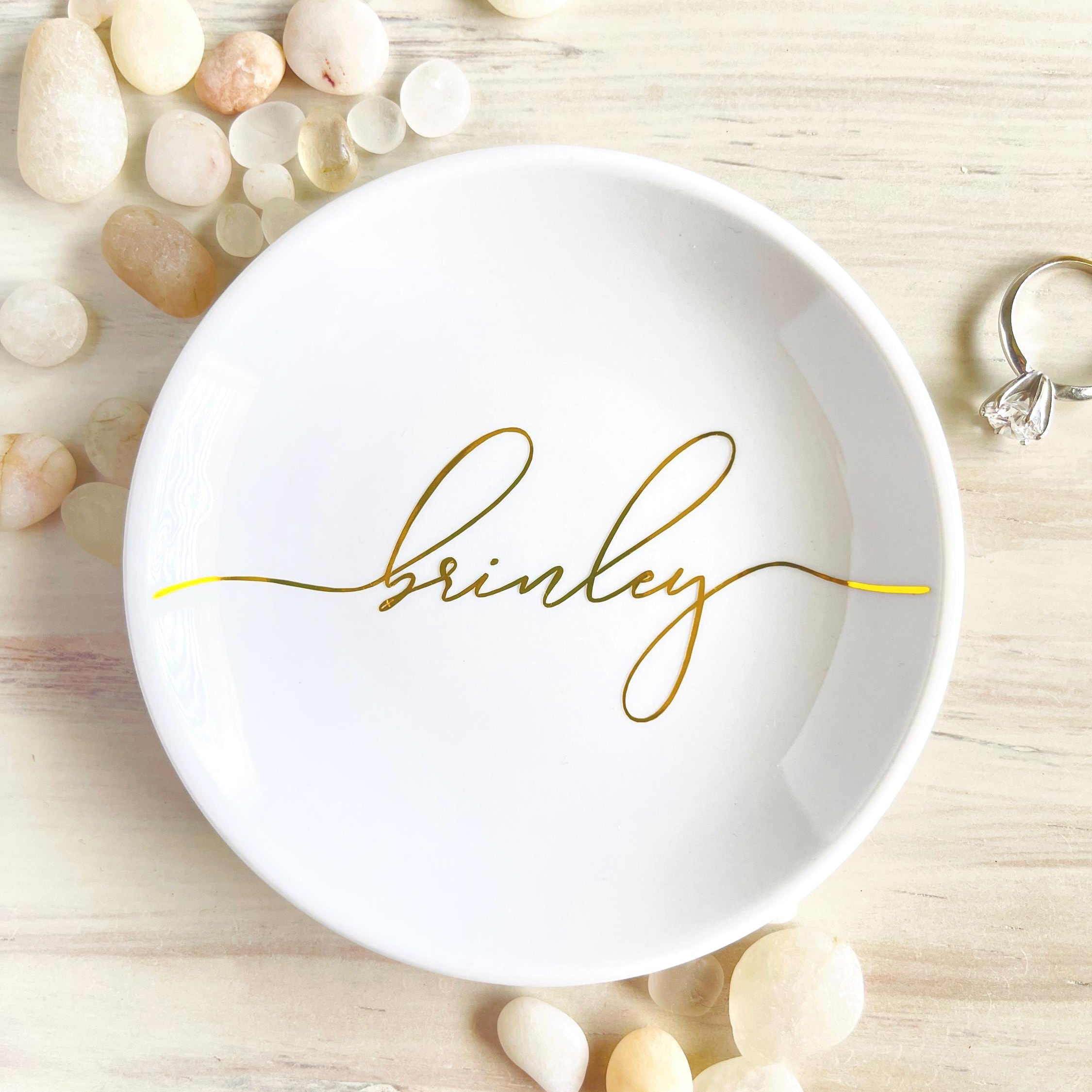 Personalized Ceramic Ring Dish - đánh giá và giá Ceramic Trinket Dish