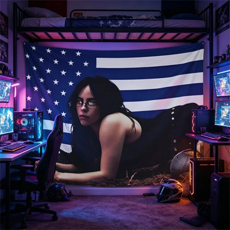 VIKAMA Billie Eilish Tapestry  - đánh giá và giá Aesthetic Tapestry