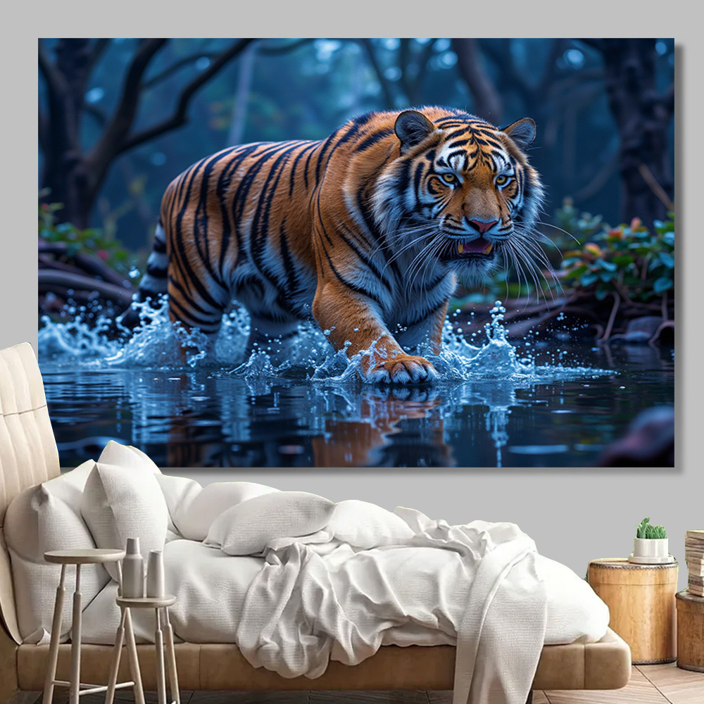 Majestic Tiger Tapestry - Wild - đánh giá và giá Aesthetic Tapestry