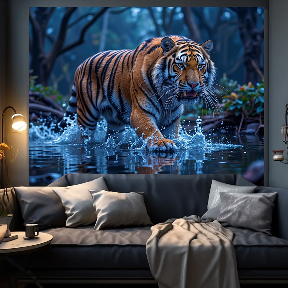 Majestic Tiger Tapestry - Wild - đánh giá và giá Aesthetic Tapestry