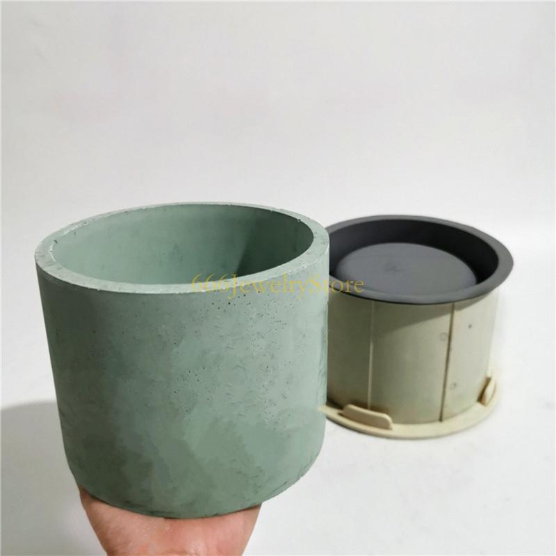 F2TD Large Round Concrete Flow - đánh giá và giá Succulent Planter Pot